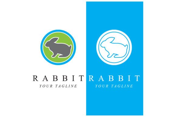 Download Rabbit Logo with Slogan Template - Premium Bundle