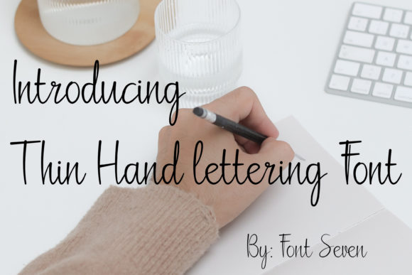 Download Thin Hand-lettering Script - Letter Collection